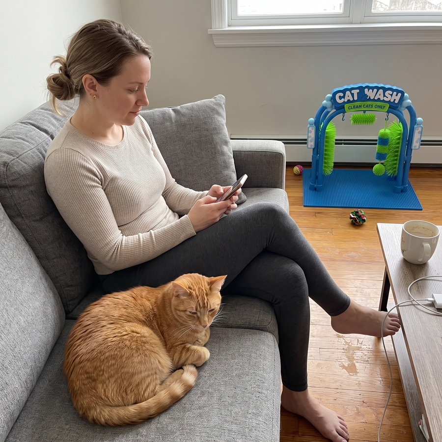 My couch is fur free for the first time in three years.