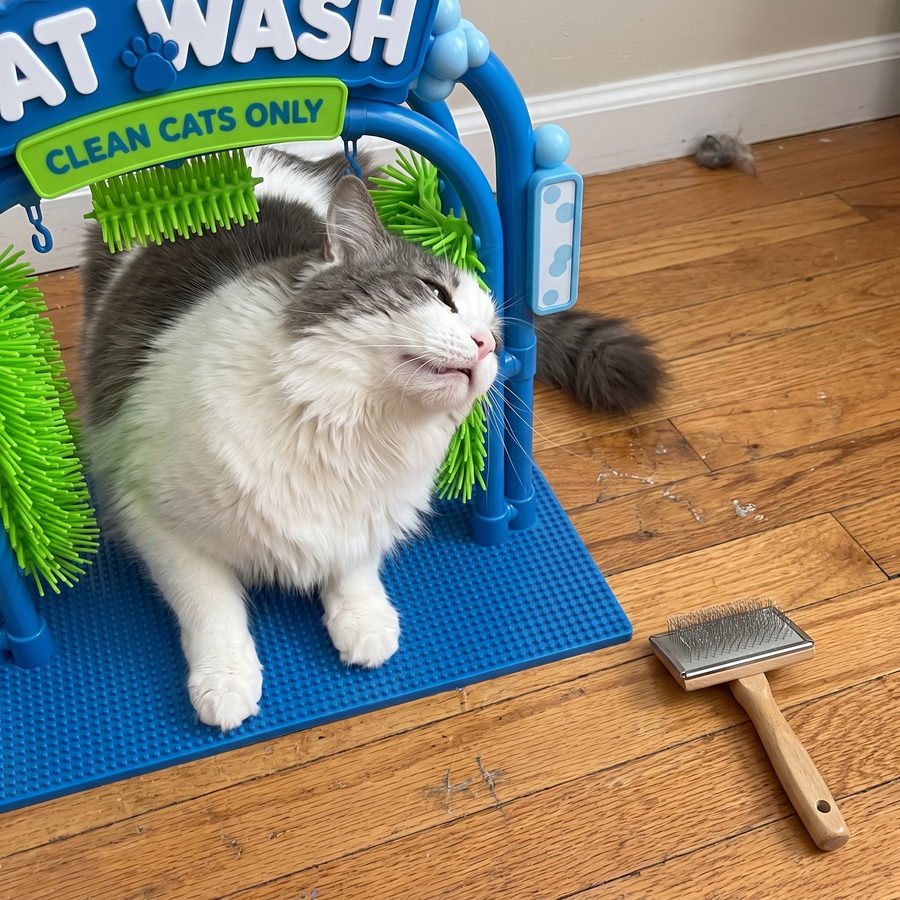 She hates every brush I have ever bought. She loves this.